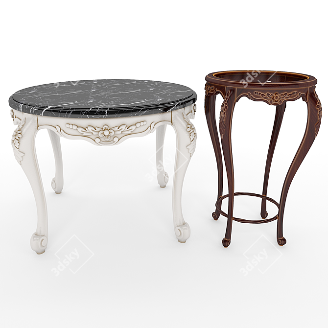 Venus Table Set - Elegant and Versatile 3D model image 1