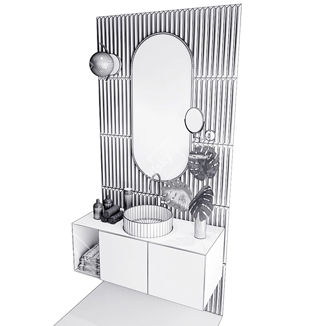 BluStone Bathroom Sink Set 3D model image 3