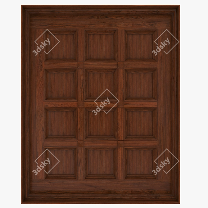 Classic Style Coffer Ceiling 3D model image 1