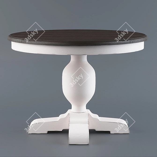 Sleek Round Table Design 3D model image 1