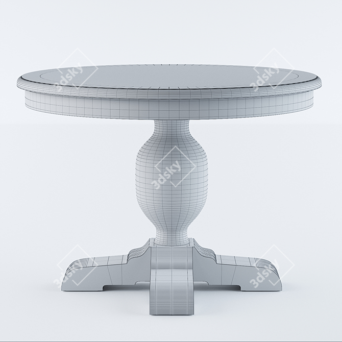 Sleek Round Table Design 3D model image 3