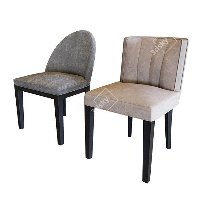 Eichholtz Dining Chairs: Windhaven & Fallon 3D model image 1