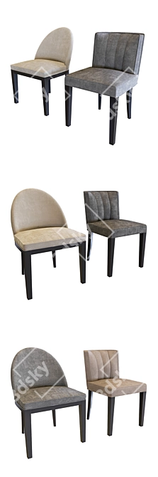 Eichholtz Dining Chairs: Windhaven & Fallon 3D model image 2