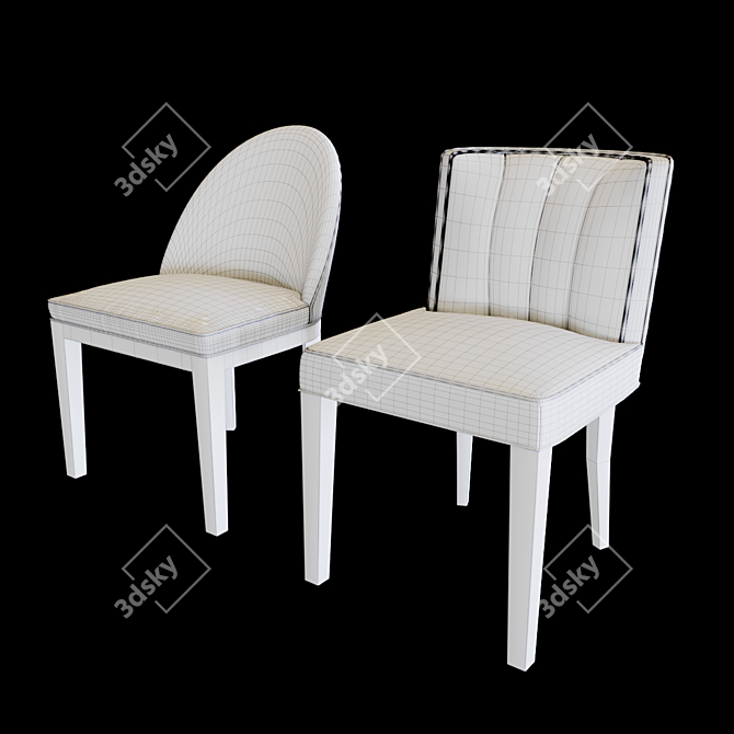 Eichholtz Dining Chairs: Windhaven & Fallon 3D model image 3