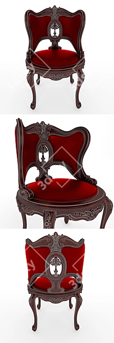 Elegant Venus Armchair: Stylish Comfort in Every Detail 3D model image 2