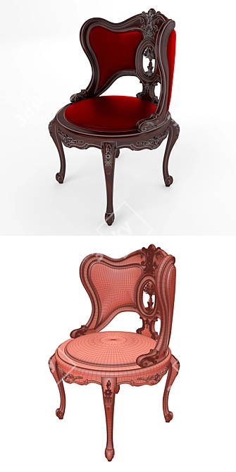 Elegant Venus Armchair: Stylish Comfort in Every Detail 3D model image 3