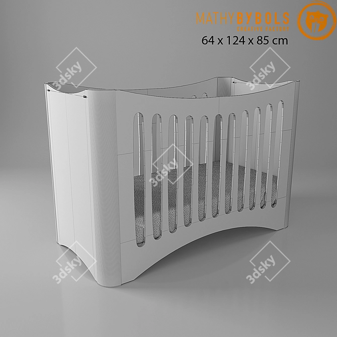 Fusion Kids' Cribs - Designer Collection 3D model image 2