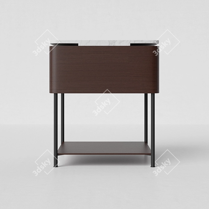 Elegant MisuraEmme Lindo Coffee Table 3D model image 2