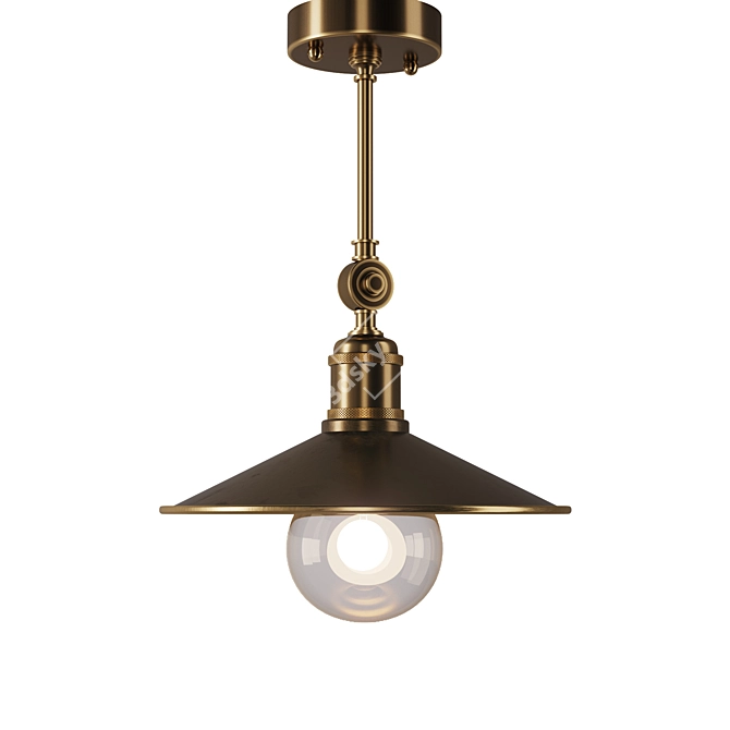 Brass Artisan Lamp - ART 351 3D model image 3