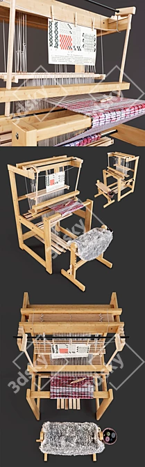 Glimakra Julia Weaving Machine: Swedish Craftsmanship 3D model image 2