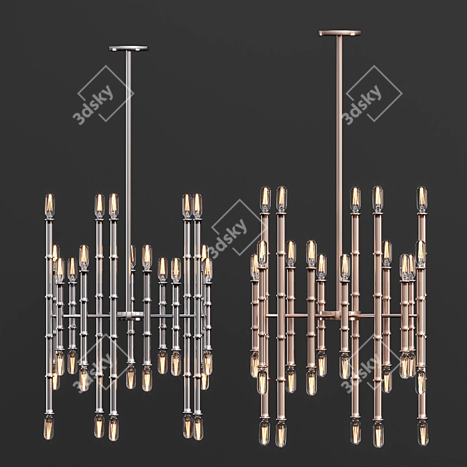 Modern Chandelier Lamp - SHP0001\5 3D model image 6