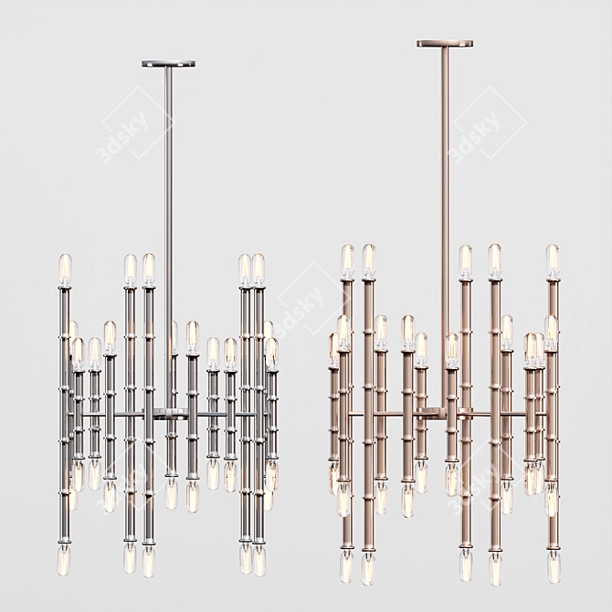 Modern Chandelier Lamp - SHP0001\5 3D model image 2