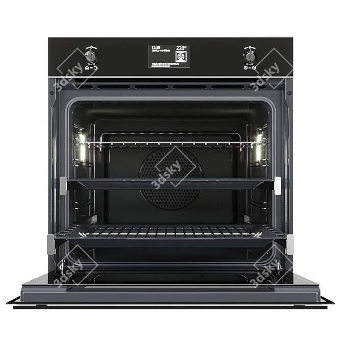 SMEG SF6603NXE: High-Quality 3D Oven 3D model image 2