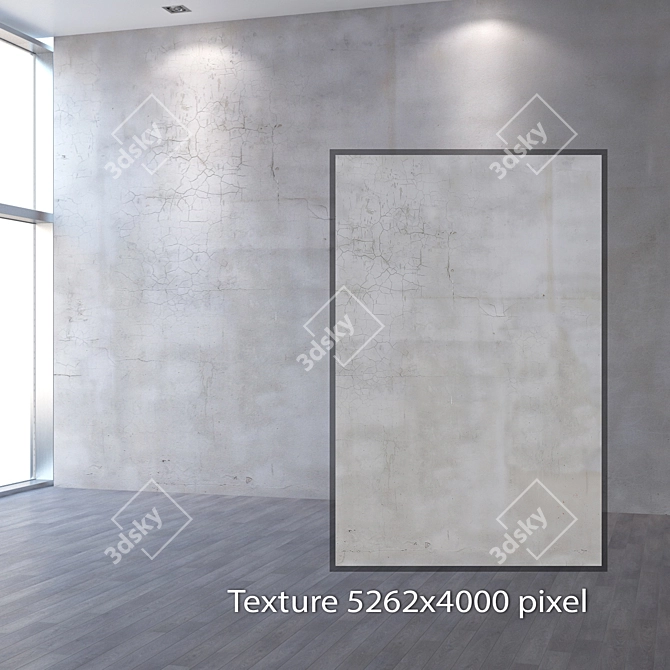 Seamless 4K Plaster Texture 3D model image 2