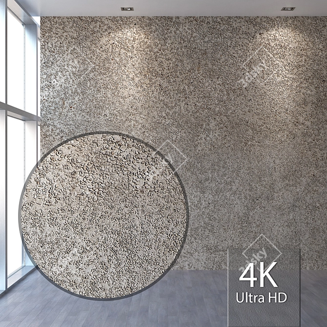 Seamless 4K Facade Covering 3D model image 1