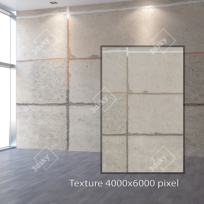 Seamless Concrete Texture | 4K 3D model image 2