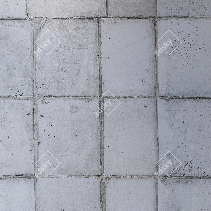 Seamless Concrete Texture 4K 3D model image 3