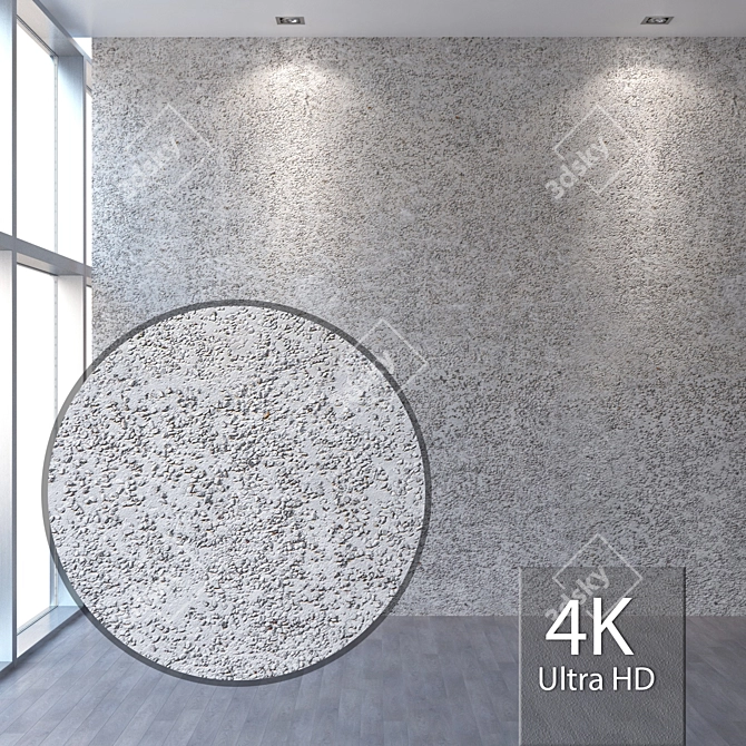 Seamless 4K Facade Texture+
Bespoke Plaster & Gravel Facade
Customizable Facade Covering 3D model image 1