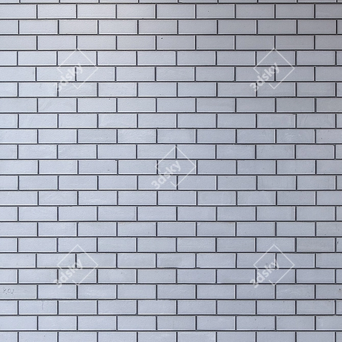 Title: Seamless White Brick Texture 3D model image 3