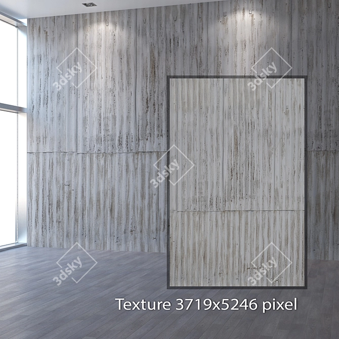 Seamless 4K Sheet Metal Texture 3D model image 2