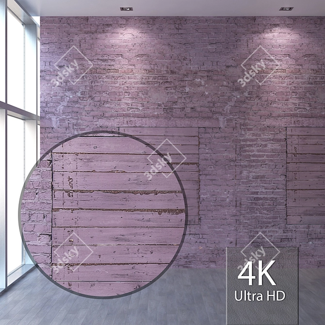 Title: Seamless 4K Brick Texture 3D model image 1