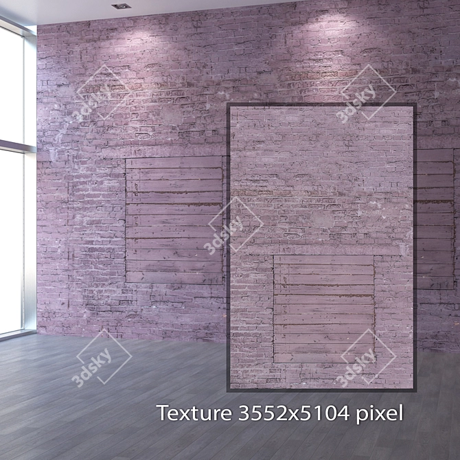 Title: Seamless 4K Brick Texture 3D model image 2