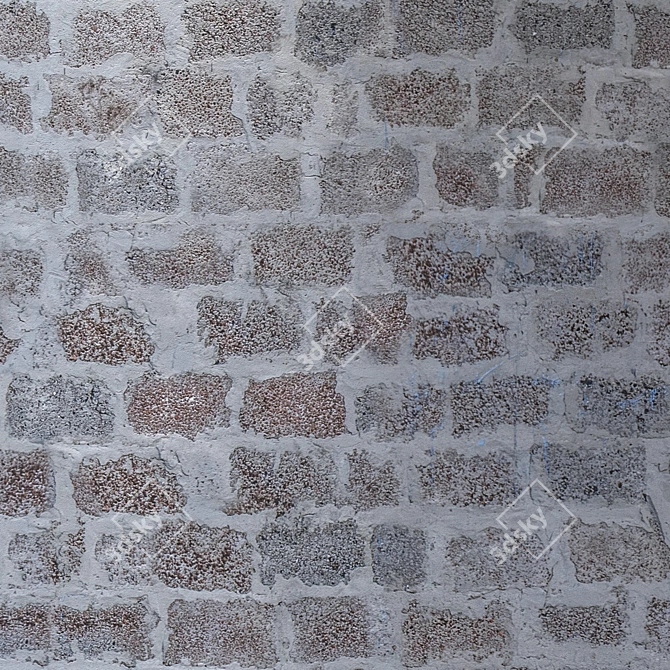 Seamless 4K Masonry Blocks 3D model image 3