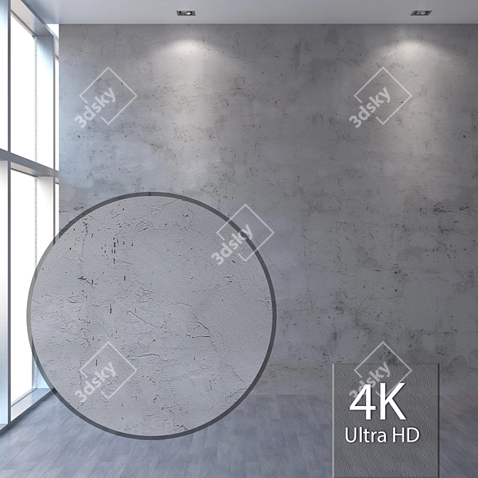 Title: Seamless 4K Plaster Texture 3D model image 1