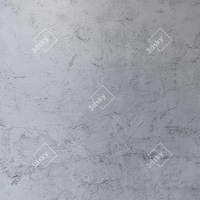 Seamless Plaster Texture 4K 3D model image 3