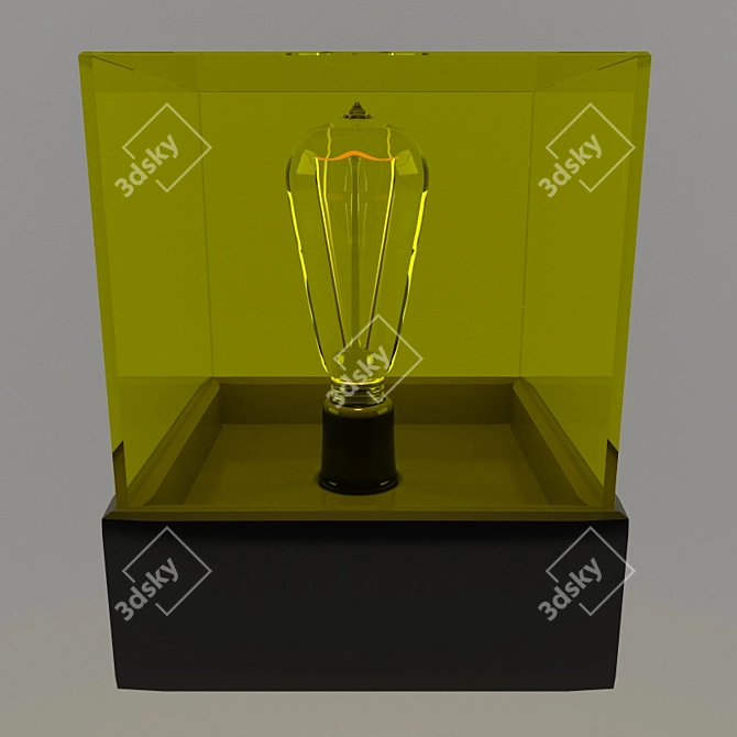 Golden Glow Nightlight 3D model image 1