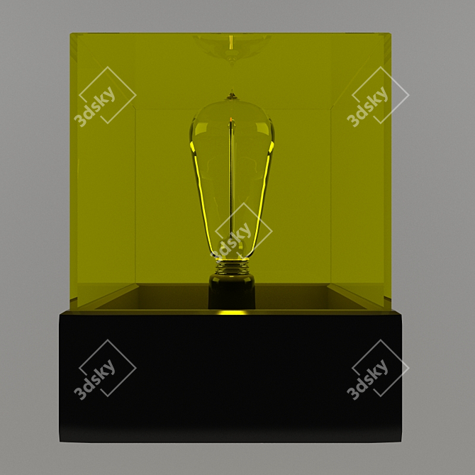 Golden Glow Nightlight 3D model image 2