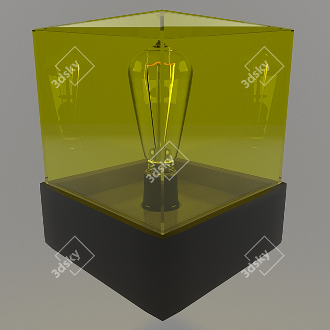 Golden Glow Nightlight 3D model image 3