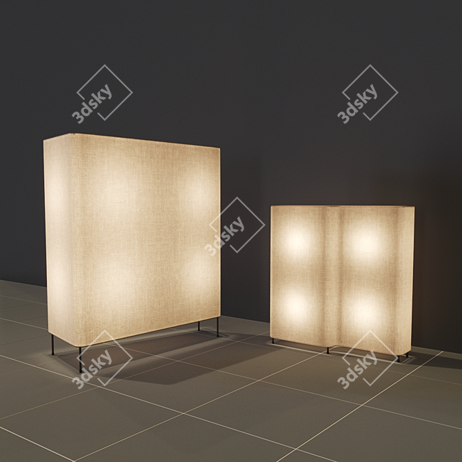 Modern Minimalist Lighting Collection: Minotti Blanche 3D model image 2