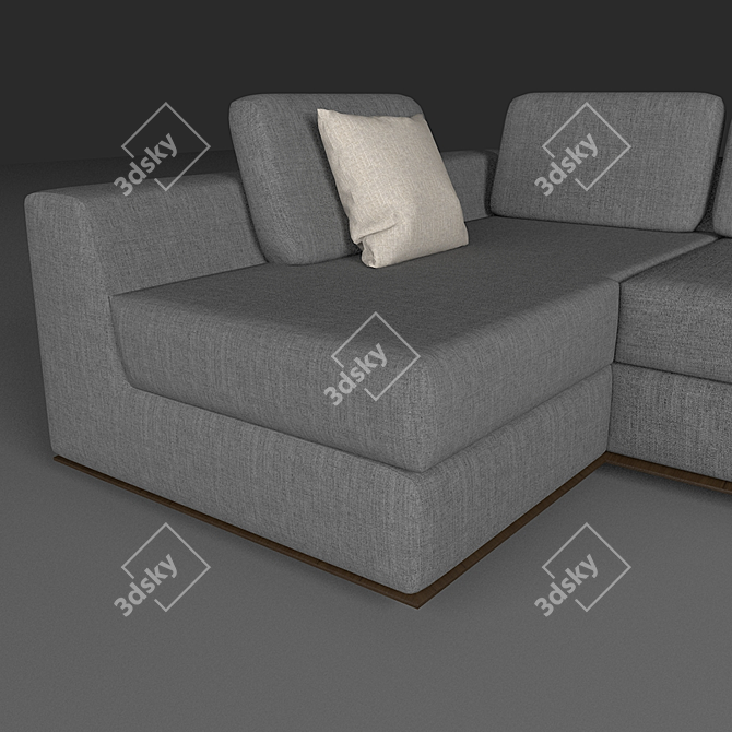 Miami Modular Sofa: Stylish Comfort 3D model image 2