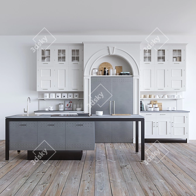 Marchi Cucine Montserrat: Classic Elegance 3D model image 1