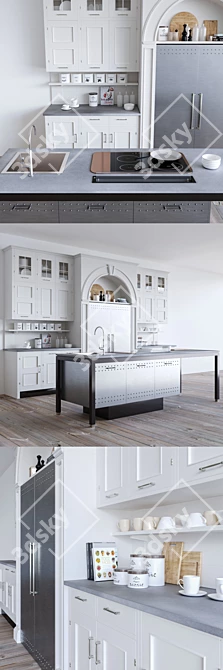 Marchi Cucine Montserrat: Classic Elegance 3D model image 2