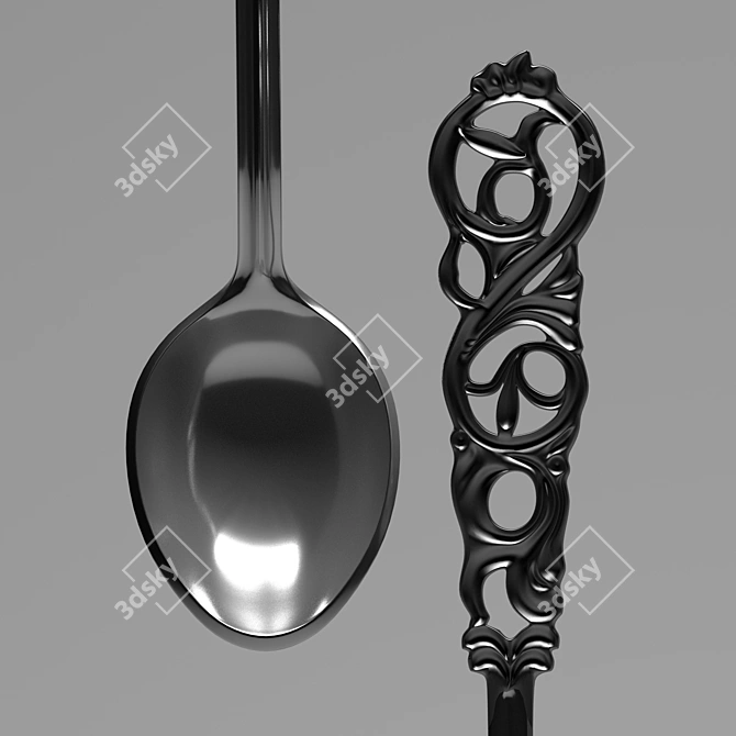 Effortless Stirring: Versatile Tea Spoon 3D model image 3