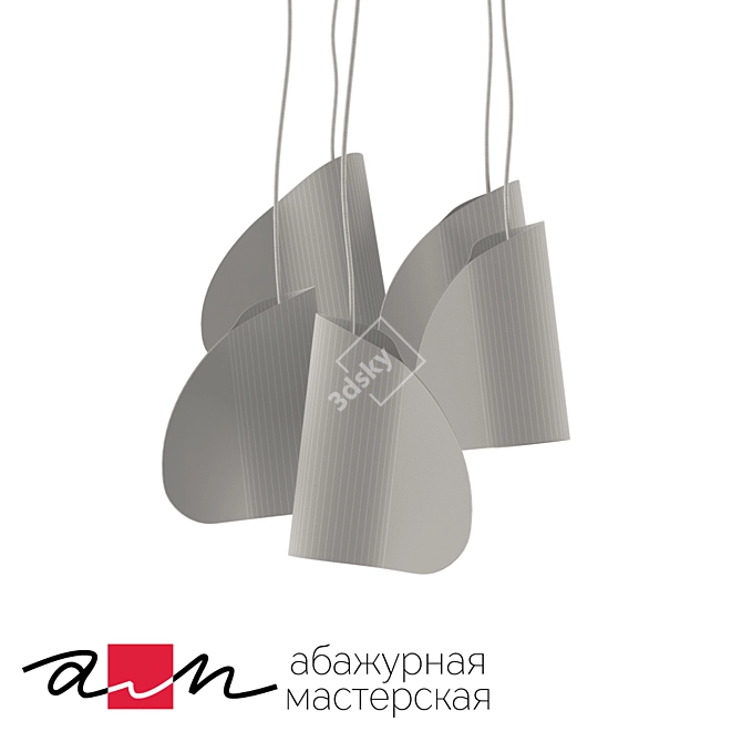 "MUSIC" Pendant Lamp Set 3D model image 2