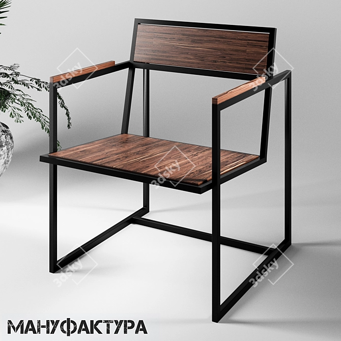 Urban Loft Bar Stool 3D model image 1