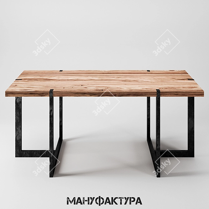 Minimalist Writing Table - IM-17 3D model image 1