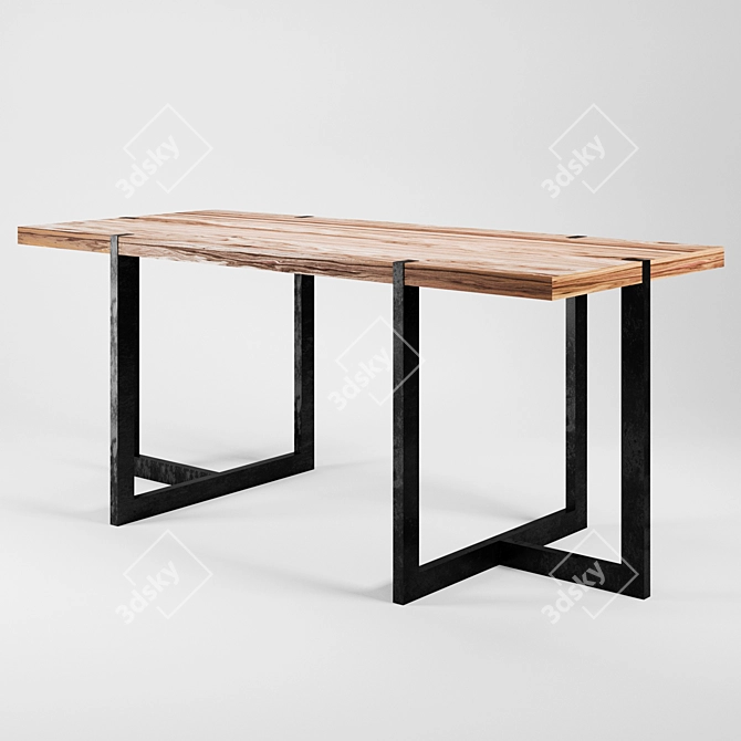 Minimalist Writing Table - IM-17 3D model image 2