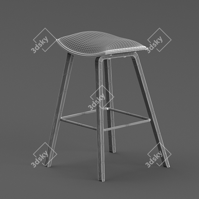 Denis Modern Bar Chair 3D model image 3