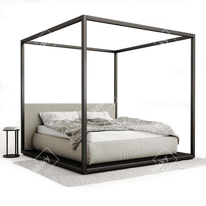 Alcova Bed by B&B Italia - Sleek Design & Luxurious Comfort 3D model image 1