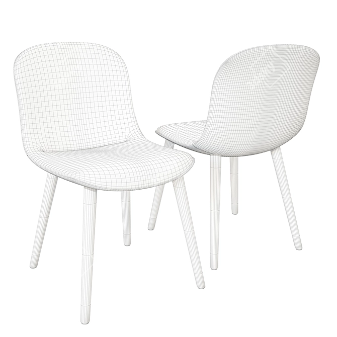 Sleek and Stylish Mad Dining Chair 3D model image 3