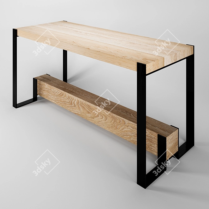 Industrial Loft Bar Table FC-33 3D model image 2