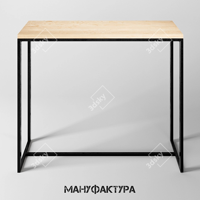 Industrial Loft Style Bar Table 3D model image 1