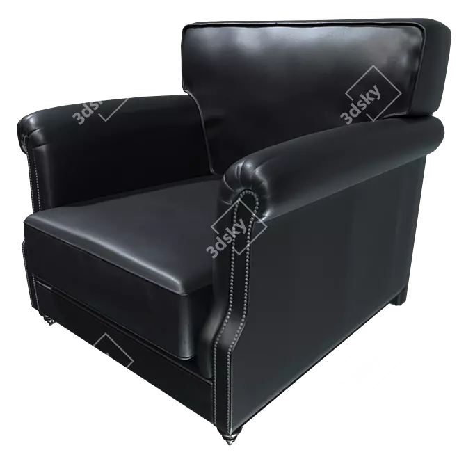 Industrial AR-Optimized Chair 3D model image 1