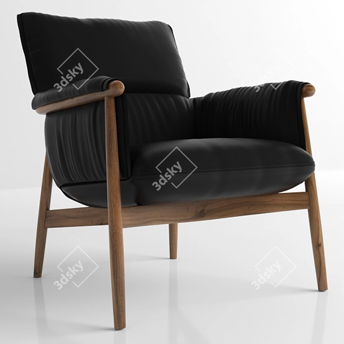 Embrace Lounge Chair - Modern Danish Design 3D model image 1