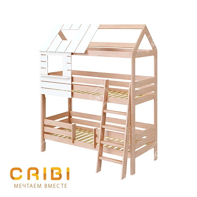 City Dream Bunk Bed for Kids 3D model image 1