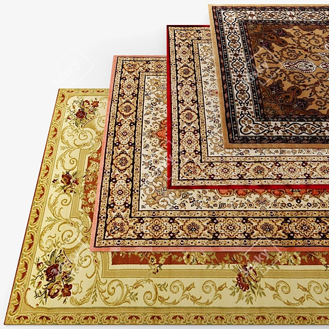 Luxury Velvet Carpet 3D model image 1